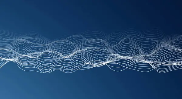 Abstract noise with lines on blue background. Illustration.