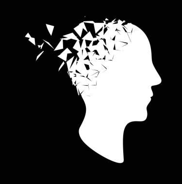 Kafanın profili. Görüntü.