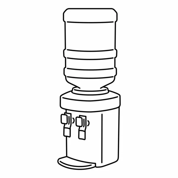 Top Laden Warm Koud Water Koeler Dispenser — Stockvector