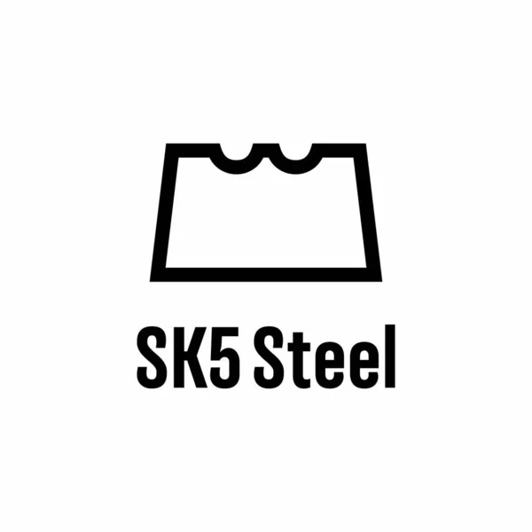 Sk5 เหล กเคร องหมายข ลเวกเตอร — ภาพเวกเตอร์สต็อก
