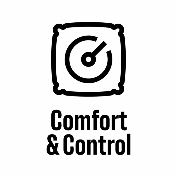 Conforto Controle Sinal Informação Vetorial —  Vetores de Stock