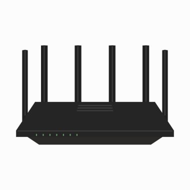 Network WiFi router with external antennas