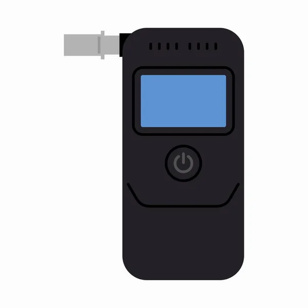 Breathalyzer Portable Alcohol Tester Digital Screen — Vector de stock