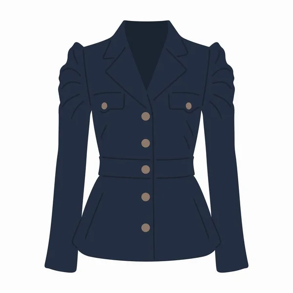 Women Military Safari Style Jacket — Stock Vector