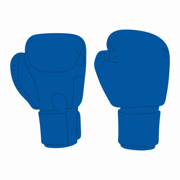 Спарринг Бокс Тренировки Бой Носить Перчатки — стоковый вектор