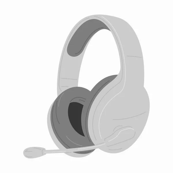 Headphones Sem Fio Objeto Cor Vetorial — Vetor de Stock