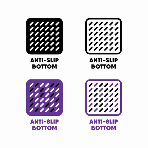 Slip Bottom Vector Information Sign — Stock Vector