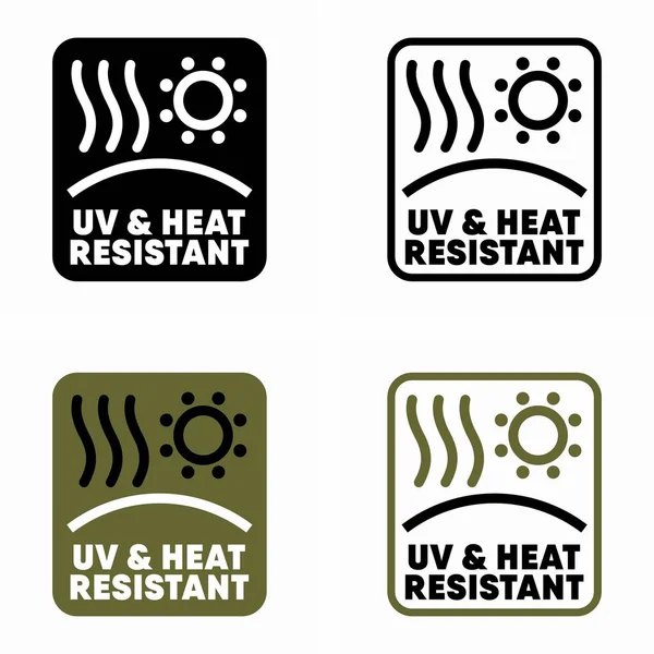 Uv和耐热病媒信息符号 — 图库矢量图片