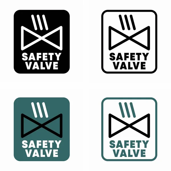 Safety Valve Vector Information Sign — Stock Vector