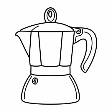 Moka demliği fırının üstünde bir kahve makinesi. 