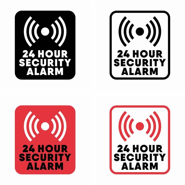 Señal Información Vectorial Alarma Seguridad Horas Ilustraciones de stock libres de derechos