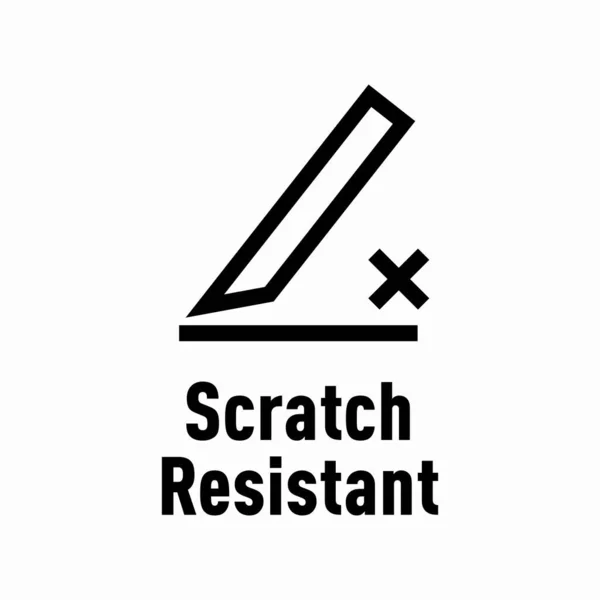 Scratch Resistant Vector Information Sign — Stock Vector