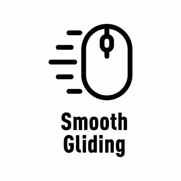 Smooth Gliding Signo Información Vectorial — Archivo Imágenes Vectoriales