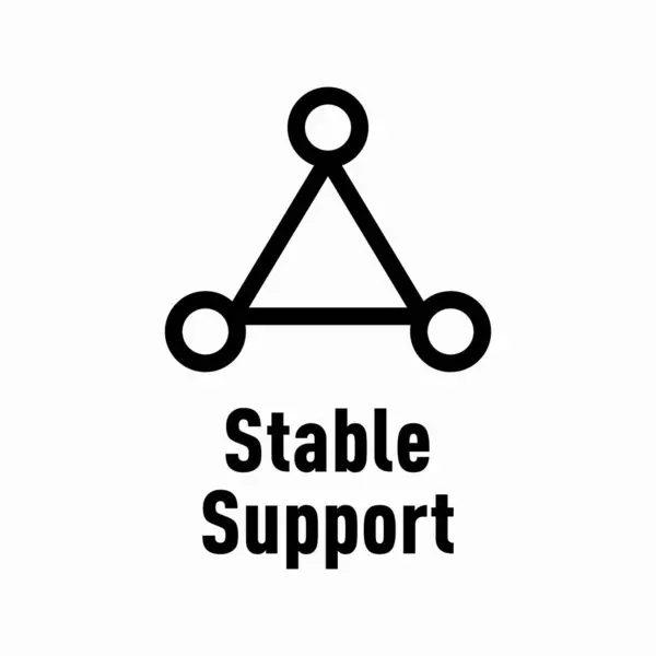Stable Support Vector Information Sign Stock Vector