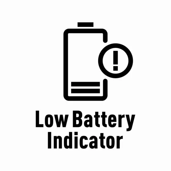 Indicador Bateria Baixa Sinal Informação Vetorial Gráficos Vetores