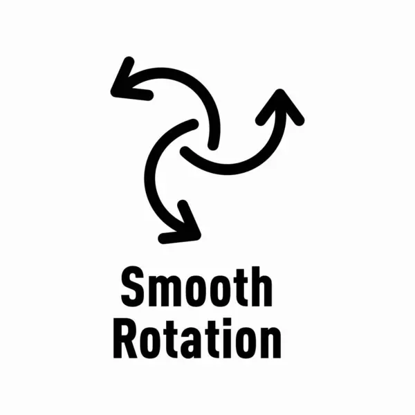 Smooth Rotation Vector Information Sign Stock Illustration