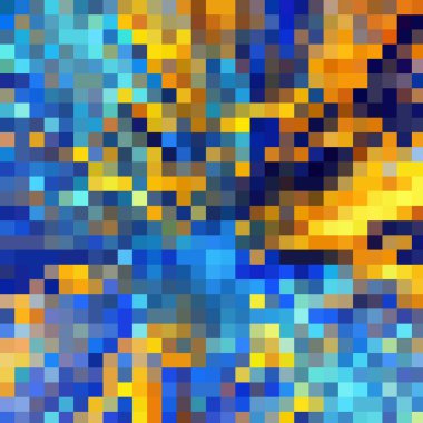 8-bit piksel soyut vektör arkaplan kavramı yaratıcı dekor dekorasyonu ve tasarım