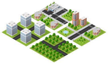 Gökdelenler, konut binaları, parklar, yollar ve altyapı da dahil olmak üzere çağdaş bir şehir kuran kentsel unsurlar kümesi