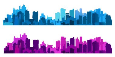 Şehir merkezinin silueti şehir merkezi modern mimari caddesi bir bina, kule, gökdelen.