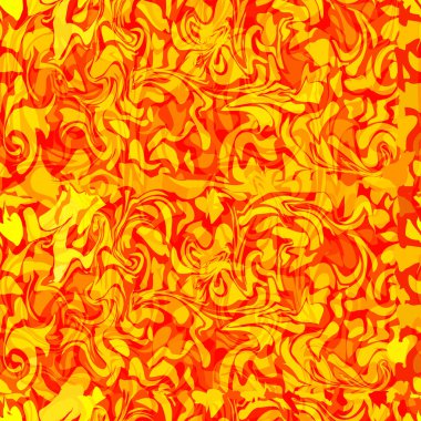 Turuncu tonlarda soyut dikişsiz desen