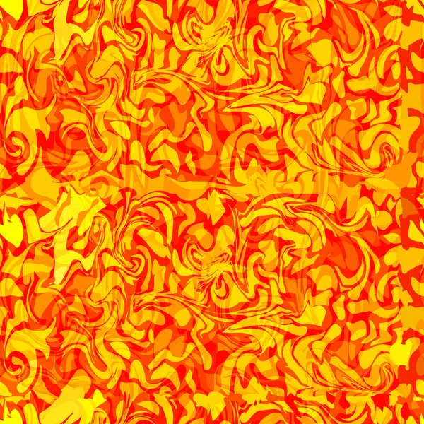 Turuncu tonlarda soyut dikişsiz desen