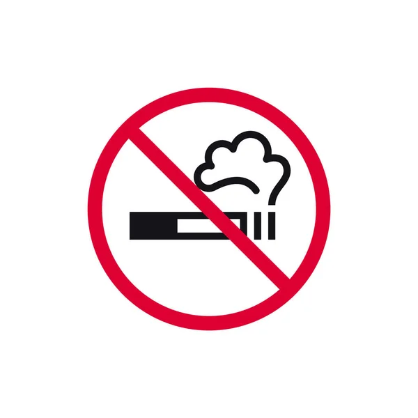 Запрещено Курить Знак Табака День Запрещен Современный Круглый Стикер Векторные — стоковый вектор