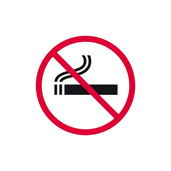 Fumar Signo Prohibido Ningún Día Tabaco Prohibido Etiqueta Engomada Redonda — Vector de stock