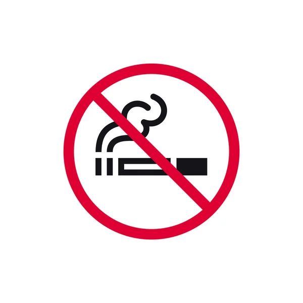 Fumar Signo Prohibido Ningún Día Tabaco Prohibido Etiqueta Engomada Redonda — Archivo Imágenes Vectoriales