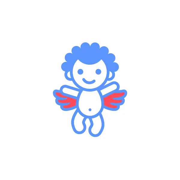 Ícone Cupido Símbolo Dia Dos Namorados Sinal Feriado Projetado Para Ilustrações De Stock Royalty-Free
