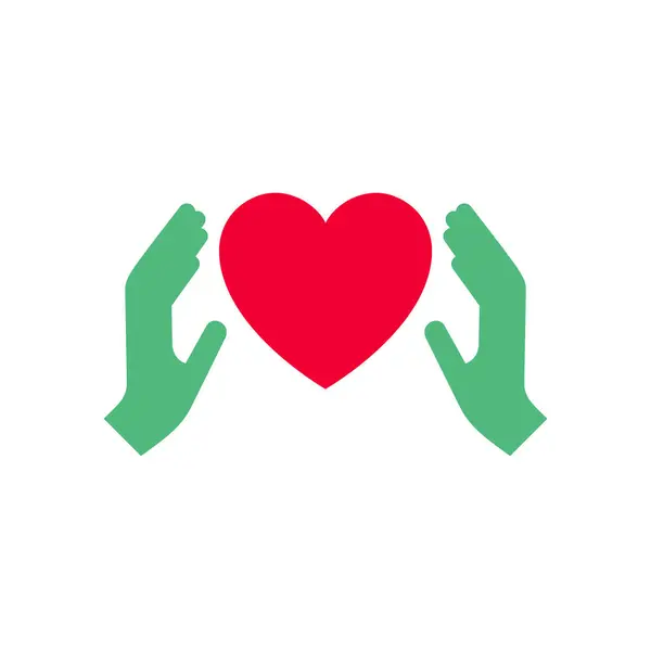 Zeiger Mit Rotem Herz Symbol Oder Valentinstag Symbol Feiertagsschild Für Stockillustration