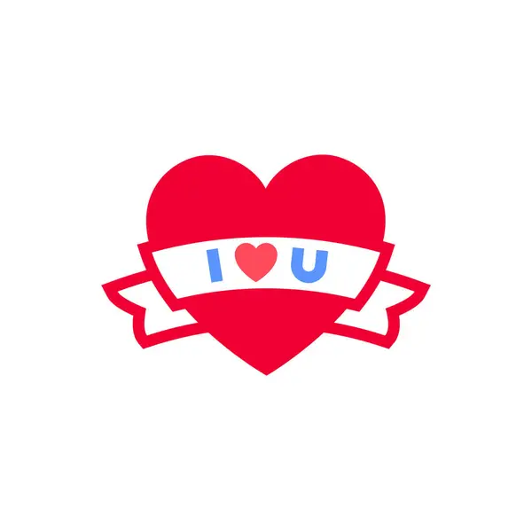 Ícone Coração Símbolo Dia Dos Namorados Sinal Feriado Projetado Para Gráficos De Vetores