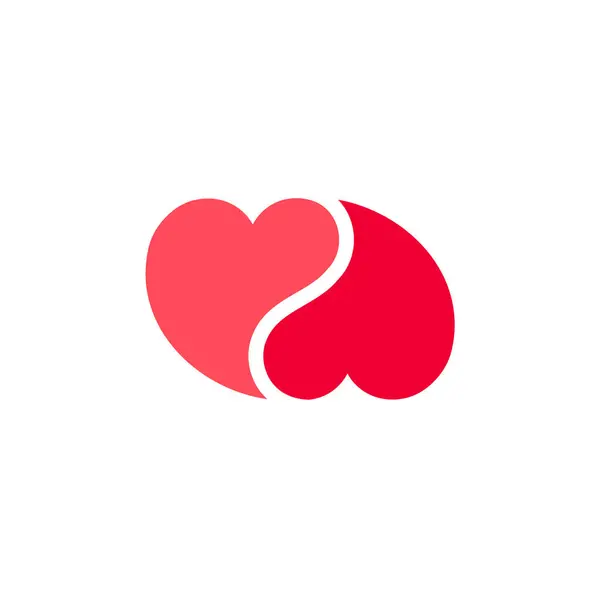 Herz Symbol Oder Valentinstag Symbol Feiertagsschild Zum Feiern Vektor Trendigen lizenzfreie Stockvektoren
