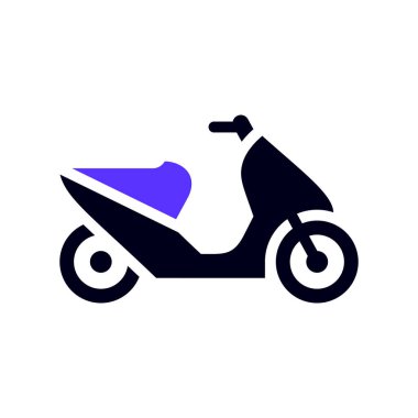 Scooter taşıma simgesi, kenar görünüm