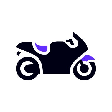 Motosiklet taşıma simgesi, kenar görünüm