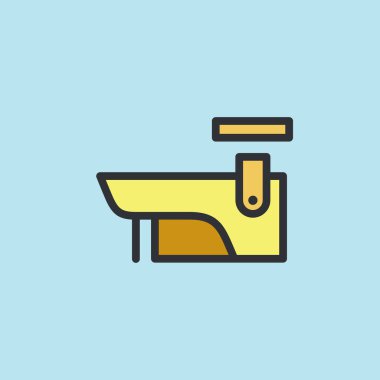 CCTV simgesi, video izleme düz renk biçimi oluşturuldu, logo ve diğer tasarım için doğrusal kamerayı imzalayın