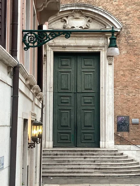 Portas Igreja Santa Maria Della Fava Veneza Itália — Fotografia de Stock