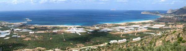 Πανοραμική Θέα Στην Παραλία Φαλάσαρνα Στην Κρήτη — Φωτογραφία Αρχείου