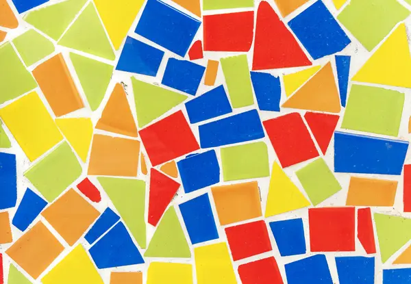Abstrakte Farbige Fliesen Mosaik Hintergrund Und Textur lizenzfreie Stockbilder