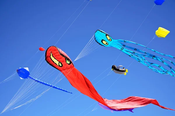 Christchurch New Zealand February 2023 Annual Kite Day New Brighton — Zdjęcie stockowe