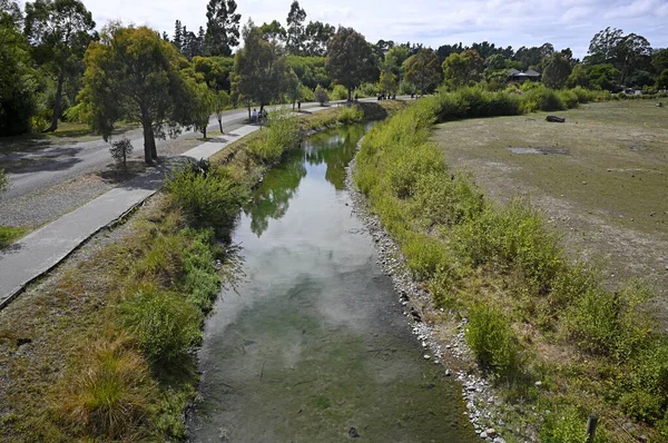 Christchurch Nya Zeeland Februari 2023 Besökare Gångvägen Vid Orana Park — Stockfoto