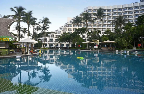 Singapour Juillet 2023 Natation Poo Shangri Rasa Resort Sentosa Island — Photo