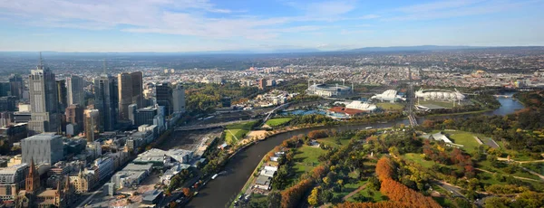 Австралія Мельбурн Травня 2014 Австралійський Тенісний Відкритий Майданчик Панорама Мельбурна Ліцензійні Стокові Зображення