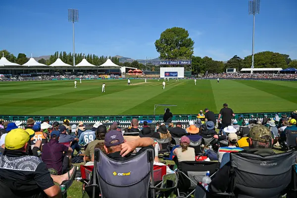 Christchurch Nouvelle Zélande Mars 2024 Cricket Australia Test Match Hagley Photo De Stock