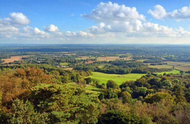 surrey south downs & kaynak arasında leith tepeden panoramik Brighton, İngiltere.