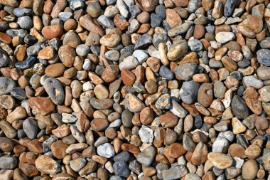 Kahverengi, Gri, Beyaz ve Krem renkli Brighton Plaj Taşları, Birleşik Krallık.