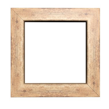 Fotoğraf çerçevesi beyaz şeffaf arkaplanda izole edildi