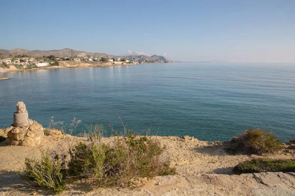 Markierung Der Nähe Des Strandes Almadrava Campello Alicante Spanien — Stockfoto