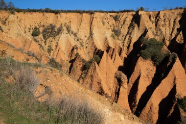Valdepenas de la Sierra 'daki Carcavas Cephesi ve Tepeleri, Guadalajara, İspanya