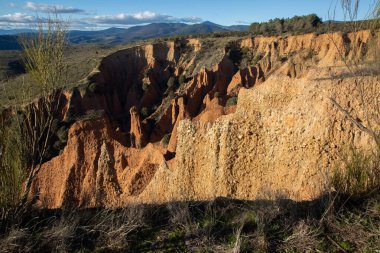 Valdepenas de la Sierra 'daki Carcavas, Guadalajara, İspanya