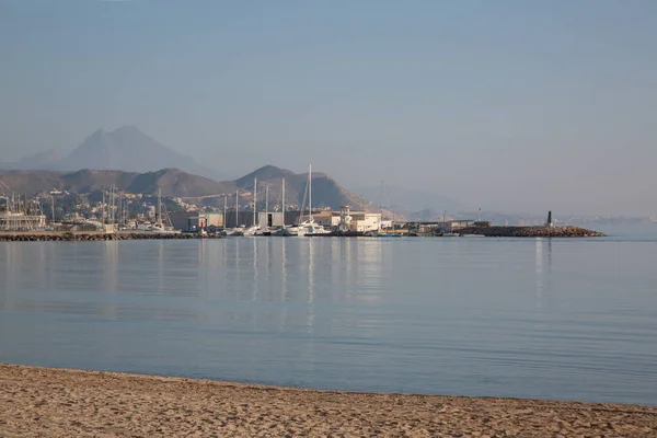 Pelabuhan Campello Alicante Spanyol — Stok Foto